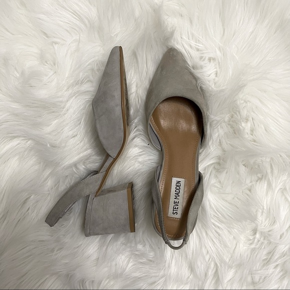 Steve Madden Gray Suede Slingbacks - Picture 4 of 4